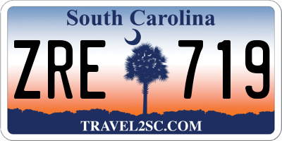 SC license plate ZRE719