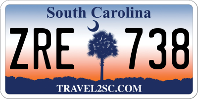 SC license plate ZRE738
