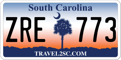 SC license plate ZRE773