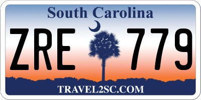 SC license plate ZRE779