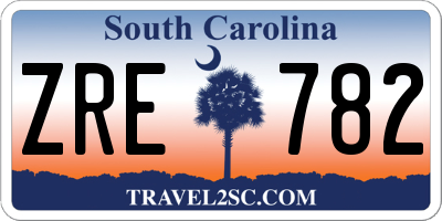 SC license plate ZRE782