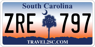 SC license plate ZRE797