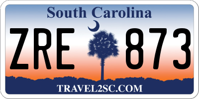 SC license plate ZRE873
