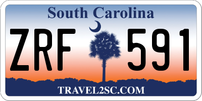 SC license plate ZRF591