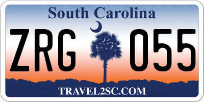 SC license plate ZRG055