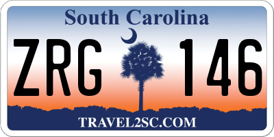 SC license plate ZRG146