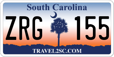 SC license plate ZRG155