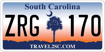 SC license plate ZRG170