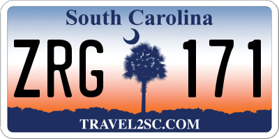 SC license plate ZRG171