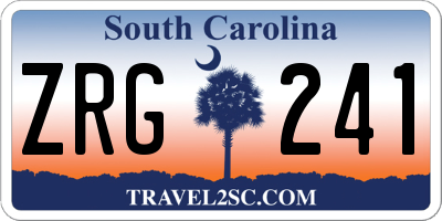 SC license plate ZRG241