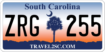 SC license plate ZRG255