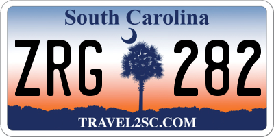 SC license plate ZRG282