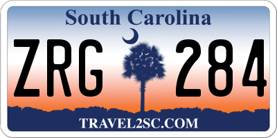 SC license plate ZRG284