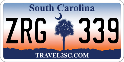 SC license plate ZRG339