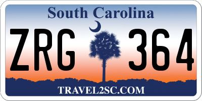 SC license plate ZRG364