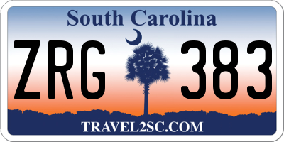 SC license plate ZRG383