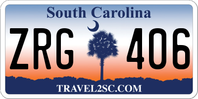 SC license plate ZRG406