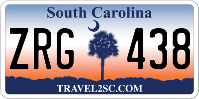SC license plate ZRG438