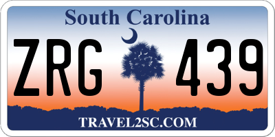 SC license plate ZRG439