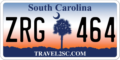 SC license plate ZRG464