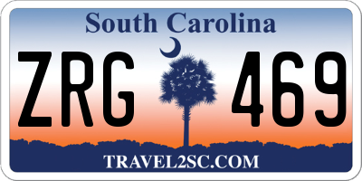 SC license plate ZRG469