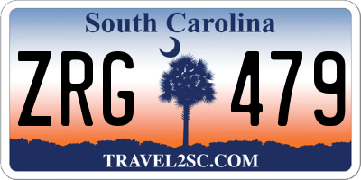SC license plate ZRG479