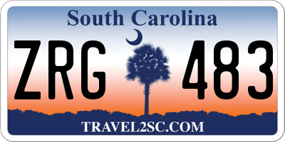 SC license plate ZRG483