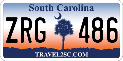 SC license plate ZRG486