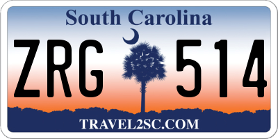 SC license plate ZRG514