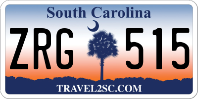 SC license plate ZRG515
