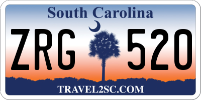 SC license plate ZRG520