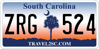 SC license plate ZRG524