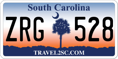 SC license plate ZRG528
