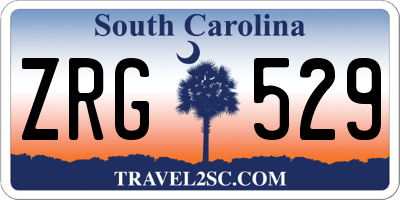 SC license plate ZRG529