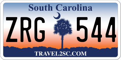SC license plate ZRG544