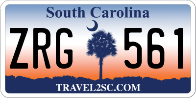 SC license plate ZRG561