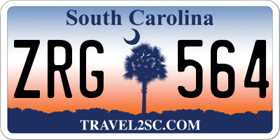 SC license plate ZRG564