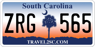 SC license plate ZRG565