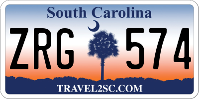 SC license plate ZRG574