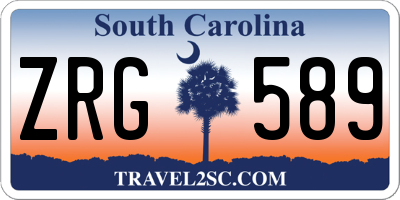 SC license plate ZRG589