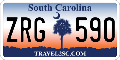 SC license plate ZRG590