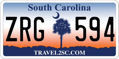 SC license plate ZRG594
