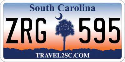 SC license plate ZRG595