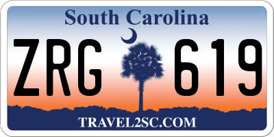 SC license plate ZRG619
