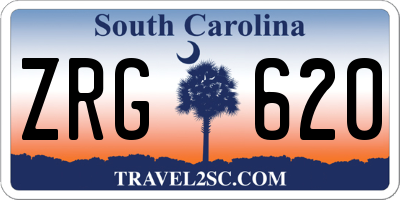 SC license plate ZRG620