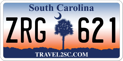 SC license plate ZRG621