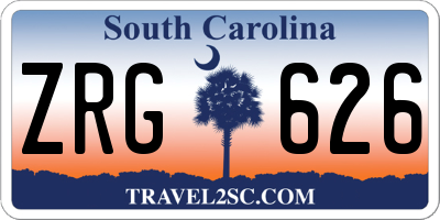 SC license plate ZRG626
