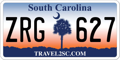 SC license plate ZRG627