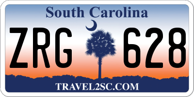 SC license plate ZRG628