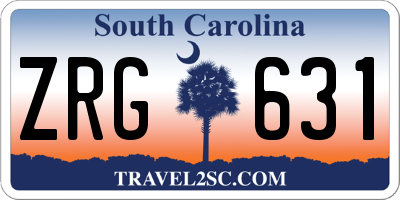 SC license plate ZRG631